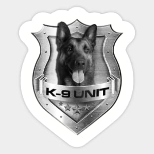 K-9 Unit  Badge -Police Dog Unit - Malinois Sticker